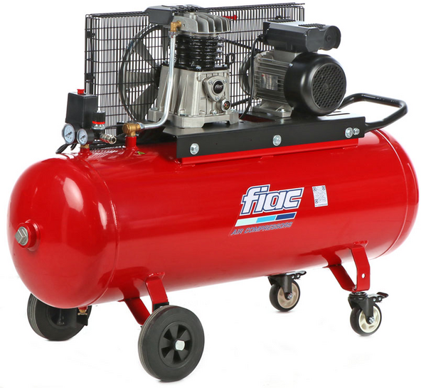 FIAC AB 150/348 - Compressore aria elettrico monofase a cinghia - Motore 3 HP - 150 lt