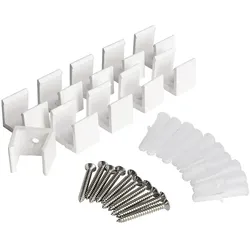 Deko-Light Montageklammern für 230V LED Stripe, 10er Set, IP65, weiß D-930692