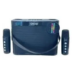 Adar Karaoke-Lautsprecher mit 2 Mikrofonen, USB-Kabel