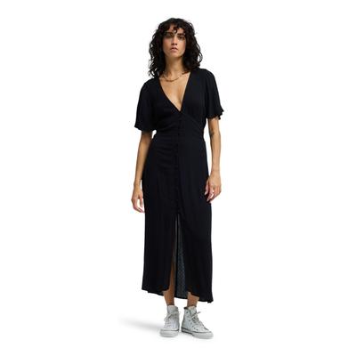 Sommerkleid BILLABONG "Your Girl", Damen, Gr. XS, schwarz, Obermaterial: 100% Viskose., Kleider Sommerkleid