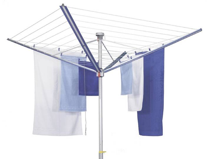 Stewi Lady 50 m Leinenlänge Wäschetrockner blau