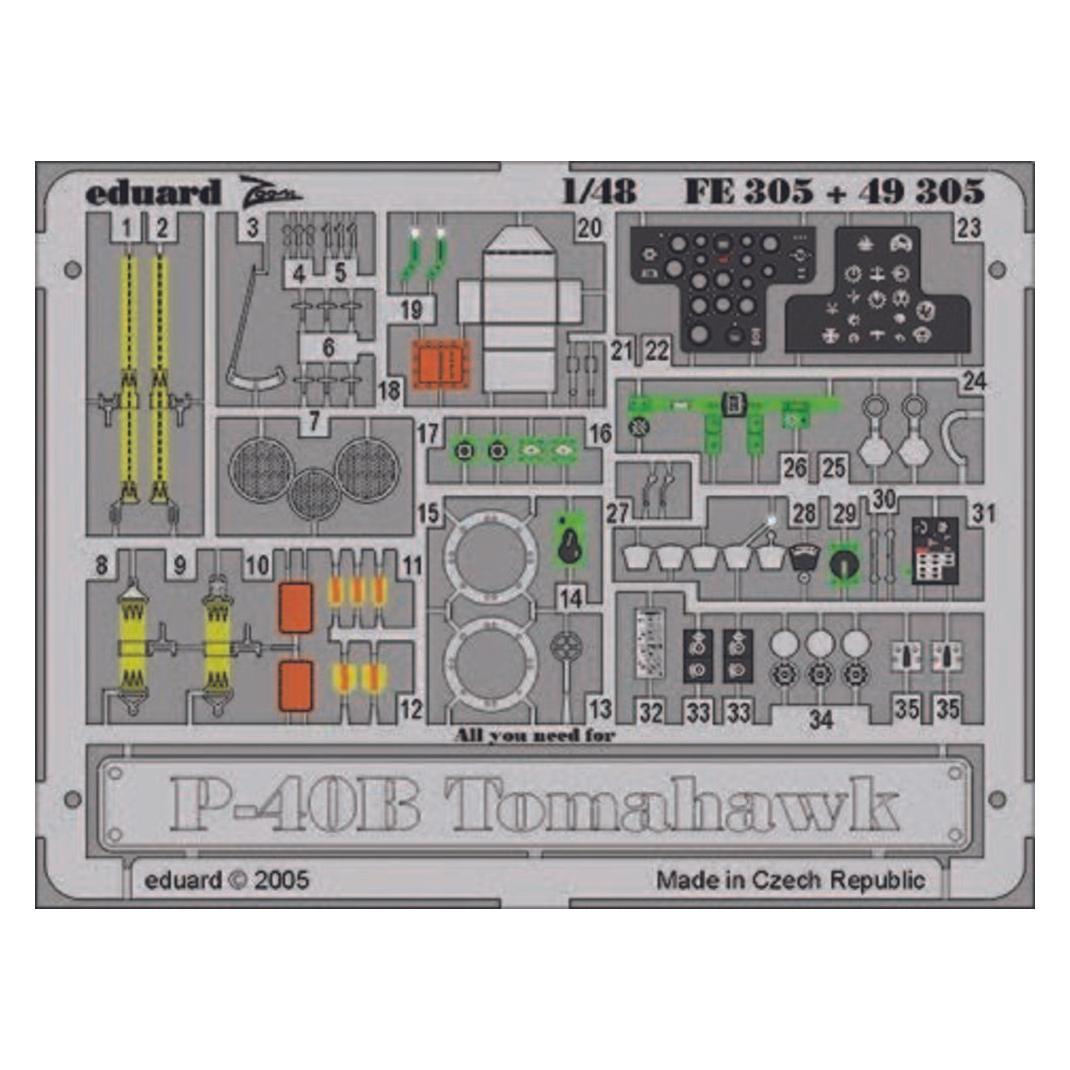 Eduard P-40B Tomahawk (FE305)