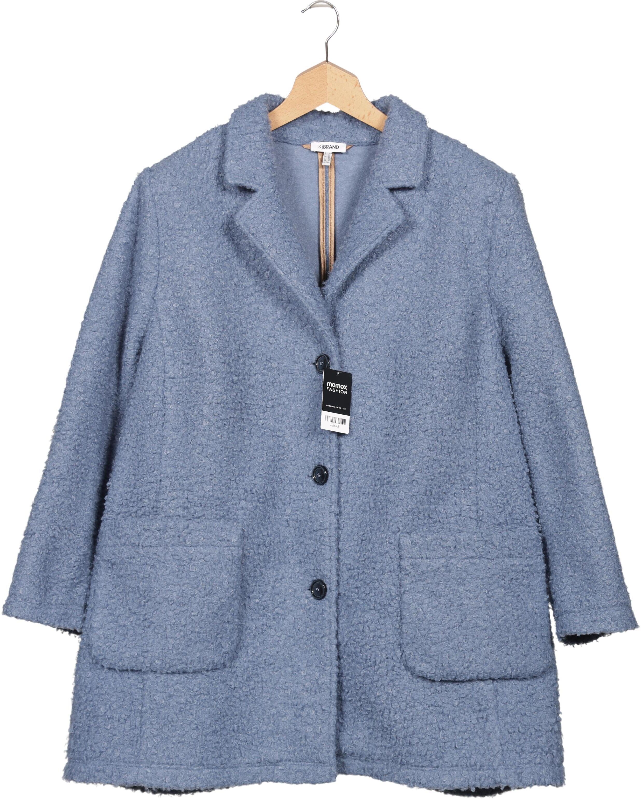 Kj brand Damen Mantel, Hellblau, Gr. EU 56, Synthetik - Second Hand