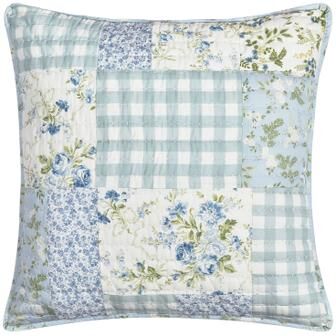KARALENA EURO QUILTED SHAM by Piper & Wright in Blue (Size ONE SIZE)