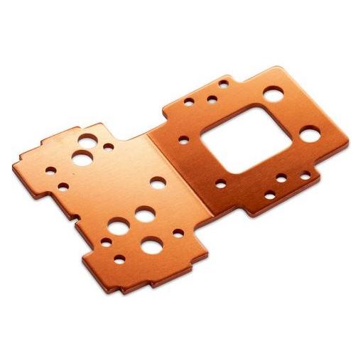 HPI Bulkhead Lower Plate 2.5mm (Flux/Orange) (HPI160143)