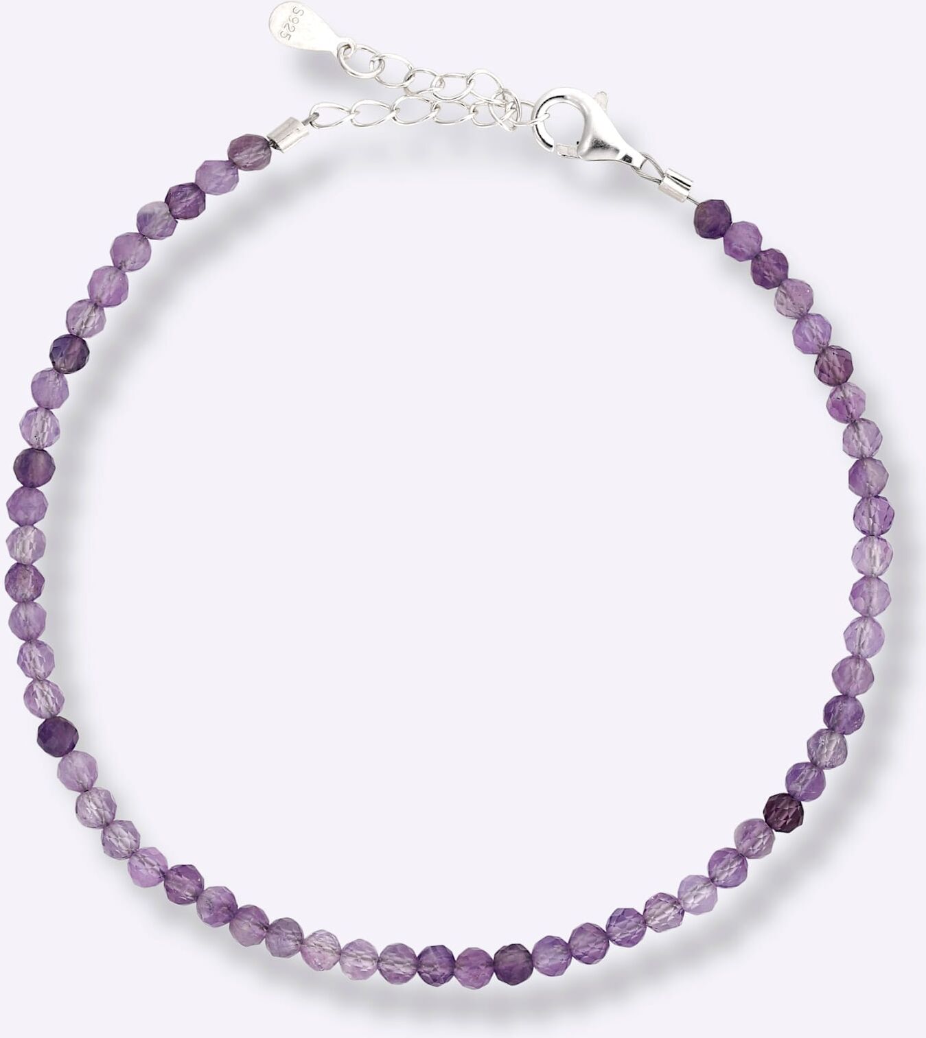 Armband Set LADY, silber (silber 925, silber 925), Armbänder, Damen, Glas Silber 925 (Sterlingsilber), Glas, Silber 925 (Sterlingsilber), Armband Set