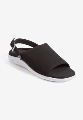 Women's The Matilda Convertible Arch Sling by Comfortview in Black (Size 10 M)