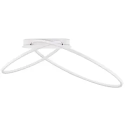 Nova Luce LED-Deckenleuchte Kiklos Alu, Eisen, Stahl & Metall Weiß