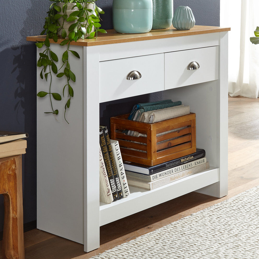 Fernleaf Kaylin 85 cm W Console Table Brown 76cm H X 85cm W X 35cm D