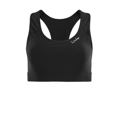 Sport-Bustier WINSHAPE "SB101-Schwarz", Damen, Gr. XXL, Normalgrößen, schwarz, 80% Polyester, 20% Elasthan, BHs BH Sport Bustiers, Functional