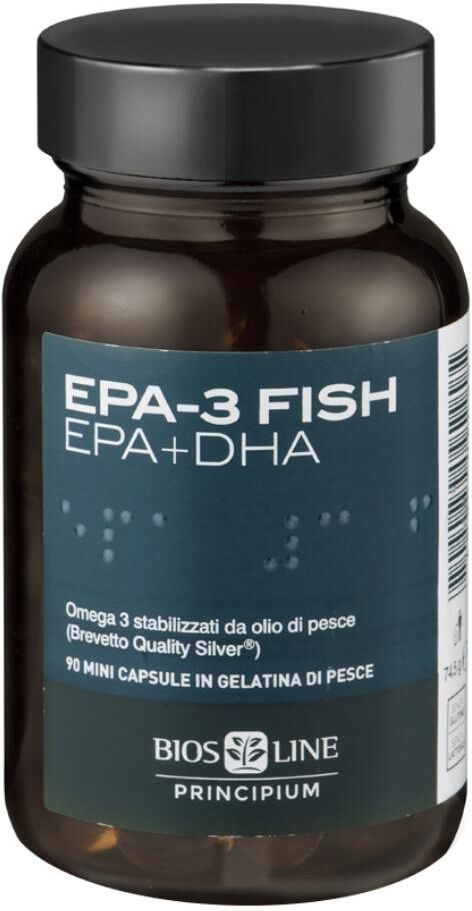BIOS LINE SpA Principium Epa 3 Fish 90 Capsule - Integratore Omega 3 ad Alta Concentrazione