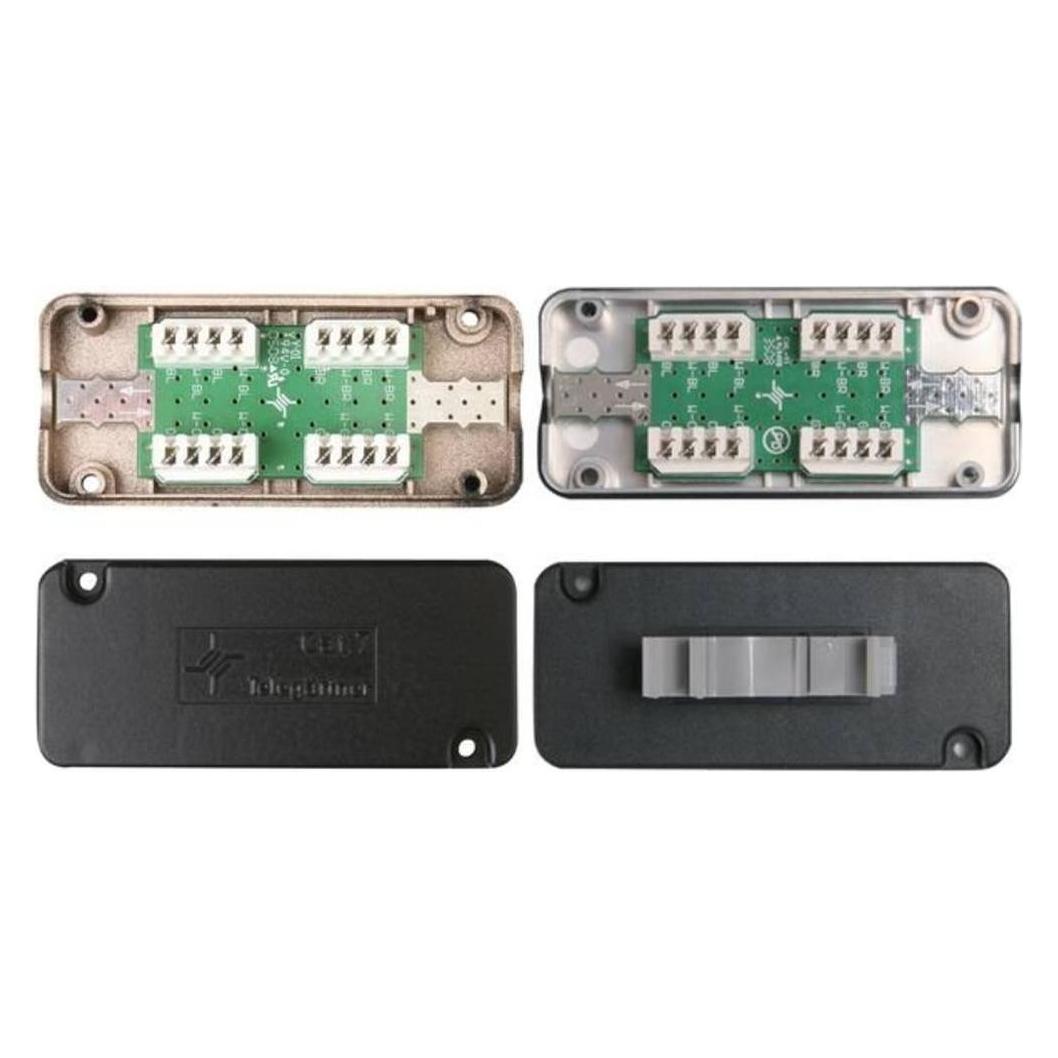 Telegärtner VM8-8 Sngl Conecn Modl Cat7 Blk Mtg Rail (Abdeckung) (J00060B0069)