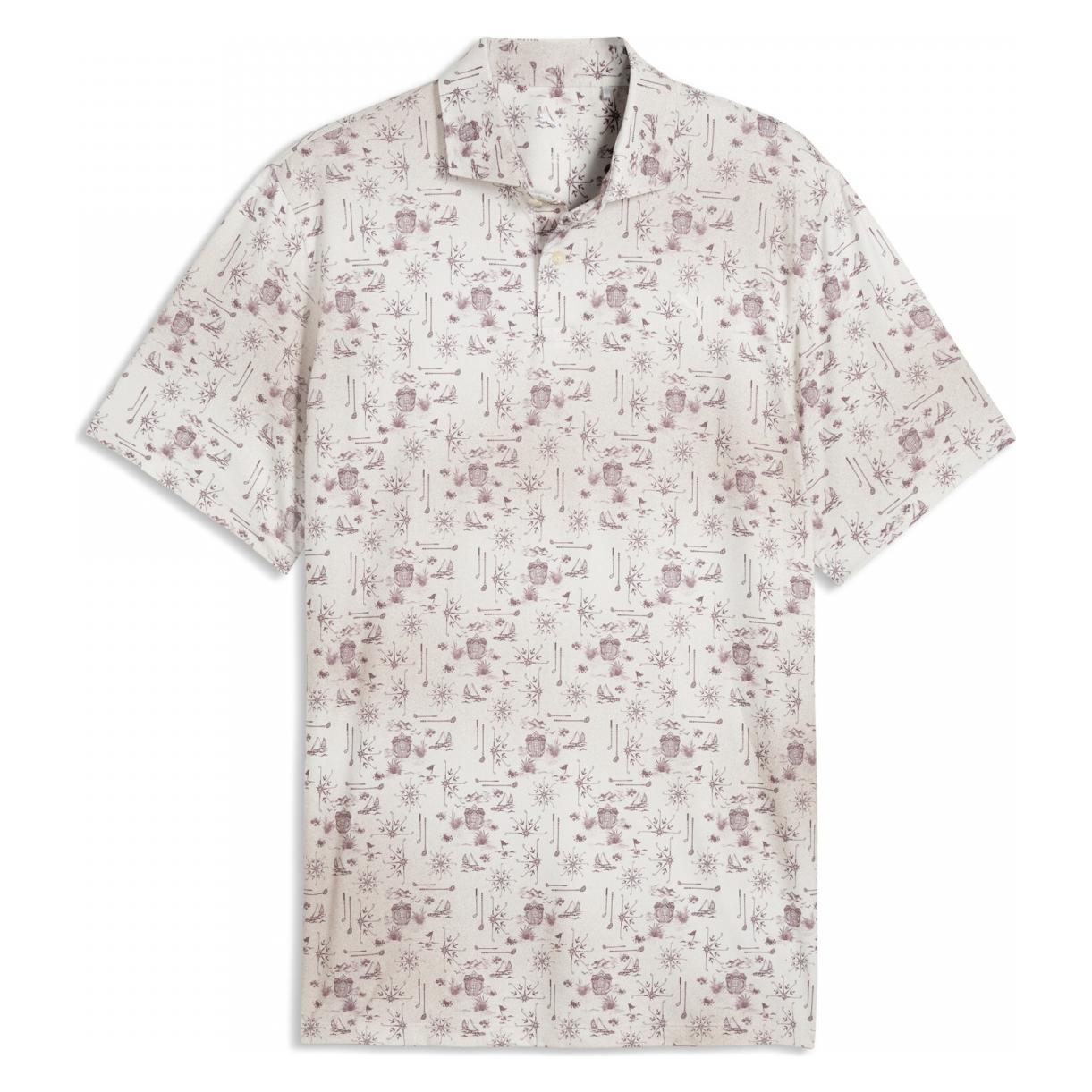 Puma Cloudspun Coastal Claret Polo (L) (637689)