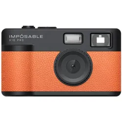 Impósable X10 PRO Signal Orange 12-MP-Retro-Kamera ohne Display mit 4-GB-Speicherkarte (12 Mpx), Kamera, Orange