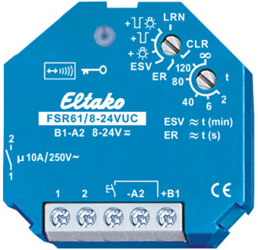 Eltako Récepteur radio à impulsion FSR61/8-24V UC (30100004)