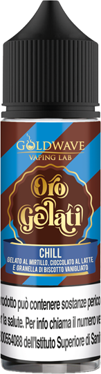 Goldwave Chill Oro Gelati Liquido Shot 20ml Gelato Mango Mirtillo Cioccolato Biscotto Vaniglia