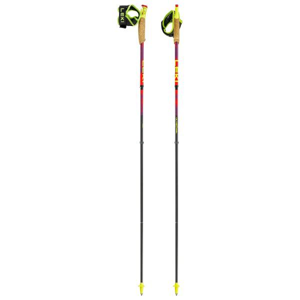 Leki - Ultratrail FX.One SL - Trailrunning Stöcke Gr 130 cm rot/ neonyellow