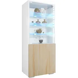 VITRINE Granada Eiche sägerau