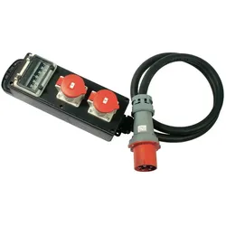 As - Schwabe, Steckdosenleiste, Vollgummi-Steckdosenleiste (2x, CEE 32/5, 2 m)
