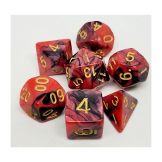Dice4friends Würfelset Racing - Redberry-Black (7) 284086