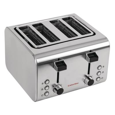 Caterlite 4-Schlitz Toaster Edelstahl
