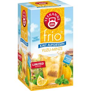 Teekanne Tee Frio Yuzu Minze, Früchtetee, kalt aufgießbar, 45 g, 18 Beutel