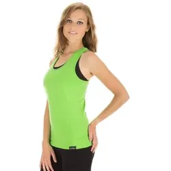 WINSHAPE Damen Cotton Tanktop WVR24, Größe XL in Grün Grün