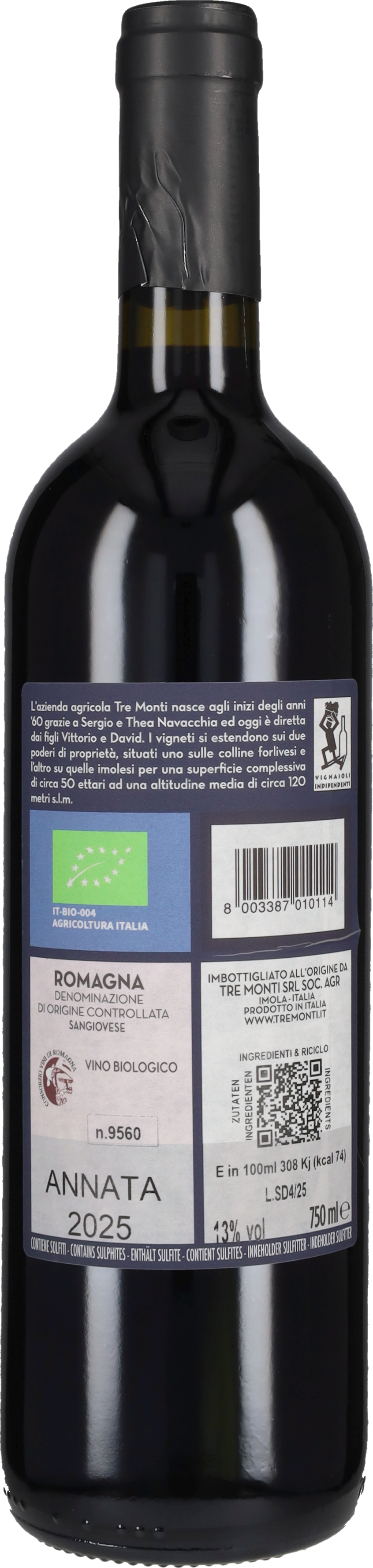 Tre Monti Sangiovese di Romagna 'Campo di Mezzo' 2025
