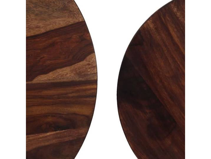 Ensemble de table basse en bois de Sesham massif - KIMISS - Contemporain - Design - Bois - Laqué - Marron