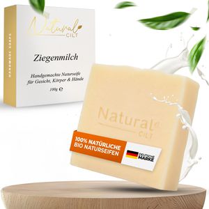 Natural-Cilt Seife handgemachte Naturseife, Ziegenmilch, Festseife, parfümfrei, im Stück, 100 g