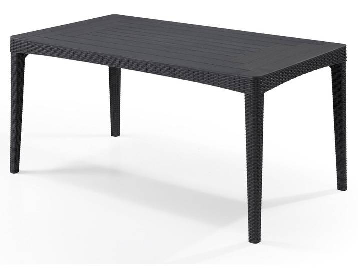 Allibert Girona Table de jardin\, gris graphite