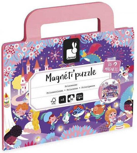 Magneti'Puzzle Princesses 36 Pcs - Janod
