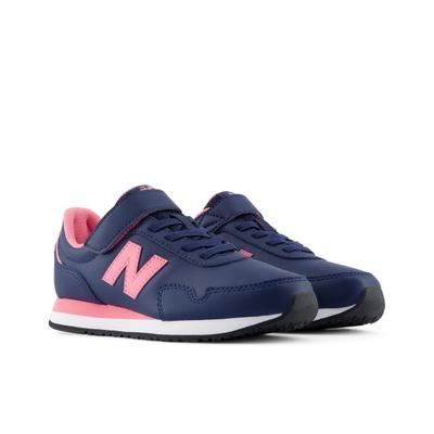 Sneaker NEW BALANCE "323", Mädchen, Gr. 35, blau (nb navy, signal pink), Synthetik, Textil, Schuhe Sneaker
