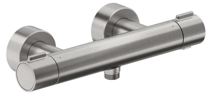 Duravit douchethermostaat 1000 AP met safety stop, roestvrij staal, geborsteld