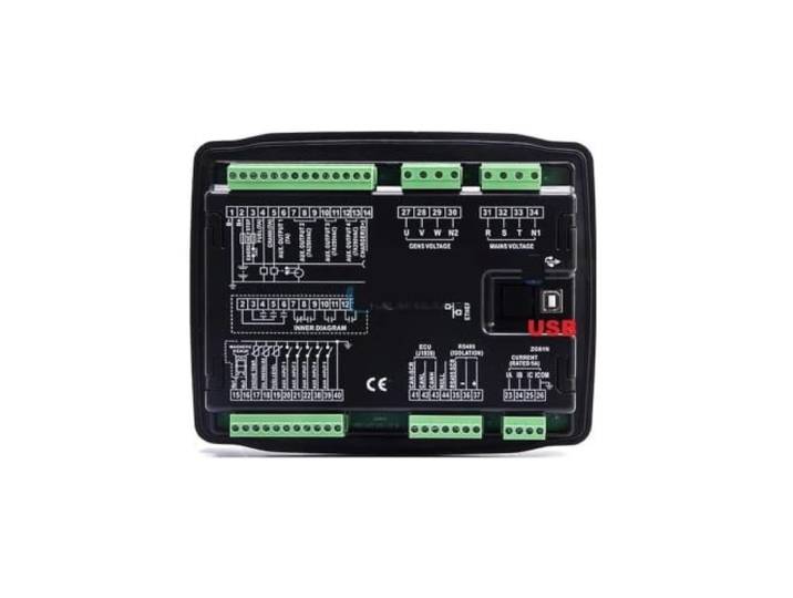 Generator-Auto-Steuermodul AMF-Panel Passend for 6120CAN 6110CAN 6120CAN 6110CAN 6120N 6110N Genset-Controller LCD-Panel USB RS485 CAN AMF Teileaustausch