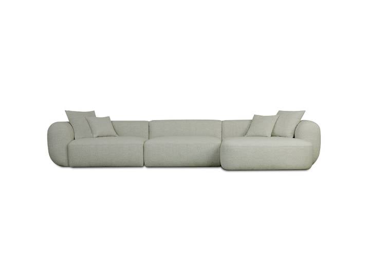 Modulares Ecksofa Baomi, großes L-förmiges, rechtsseitiges
