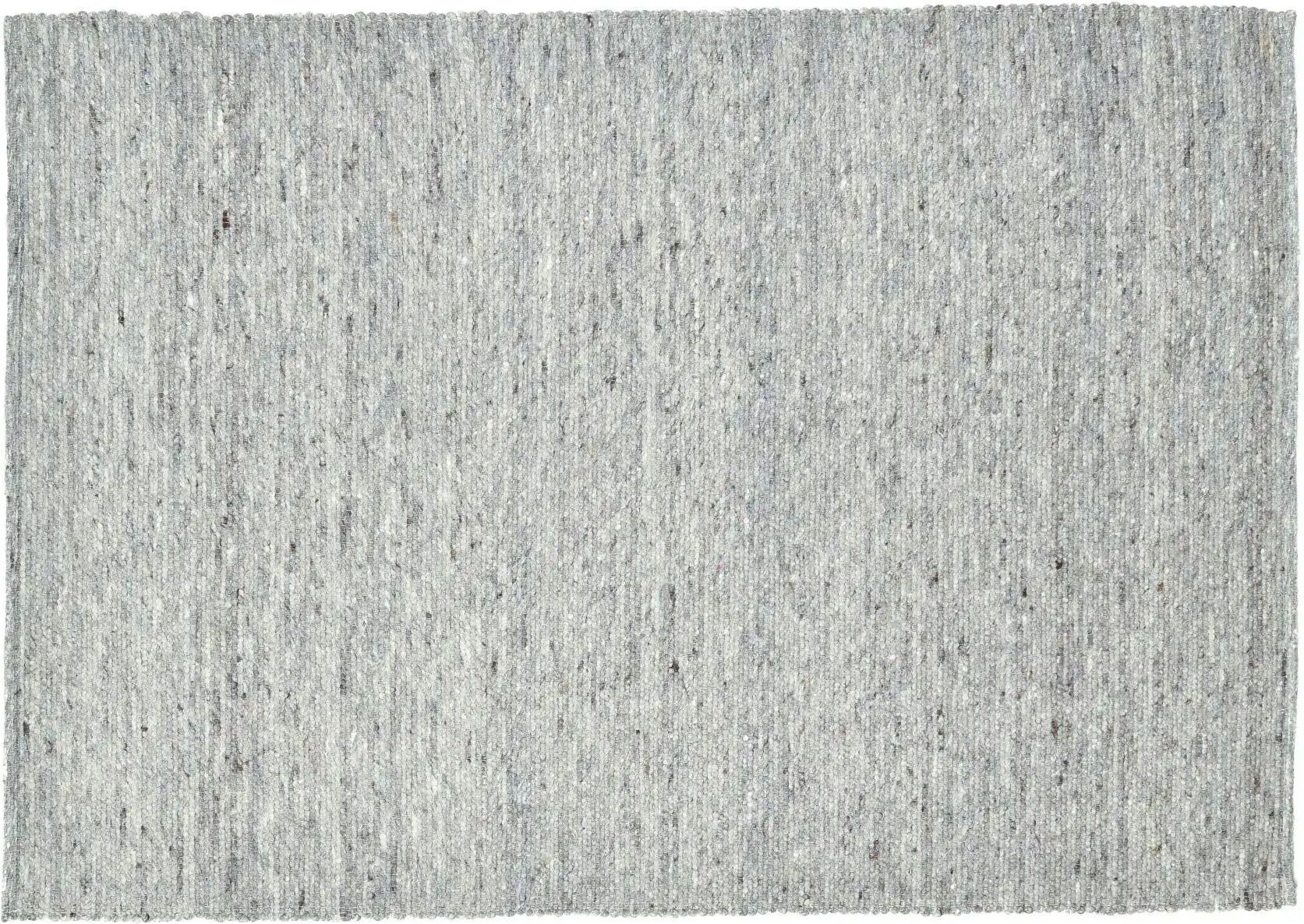 SANSIBAR Sylt Wollteppich  Hörnum ¦ grau ¦ Wolle ¦ Maße (cm): B: 90