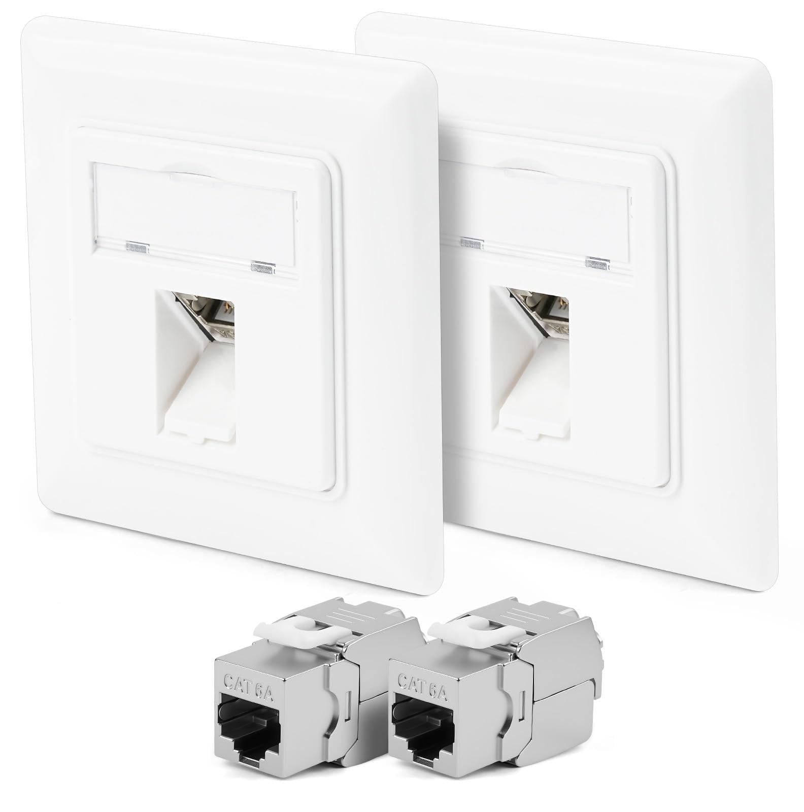 Universele Cat 6A Netwerkverbinding met RJ45 Keystone Port