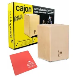 Schlagwerk CBA10S Cajon Bausatz mit Sitzpad Rot (Cajon), Perkussion, Rot, Braun