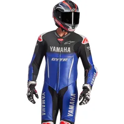 Alpinestars Yamaha GP-R7 perforierte 1-Teiler Motorrad Lederkombi