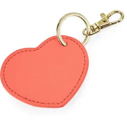 BagBase Schlüsselclip Herz 'Boutique' 0 BG746 coral 7 x 6 cm