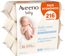 Aveeno Pack Toalhitas Daily Care Baby 3 un