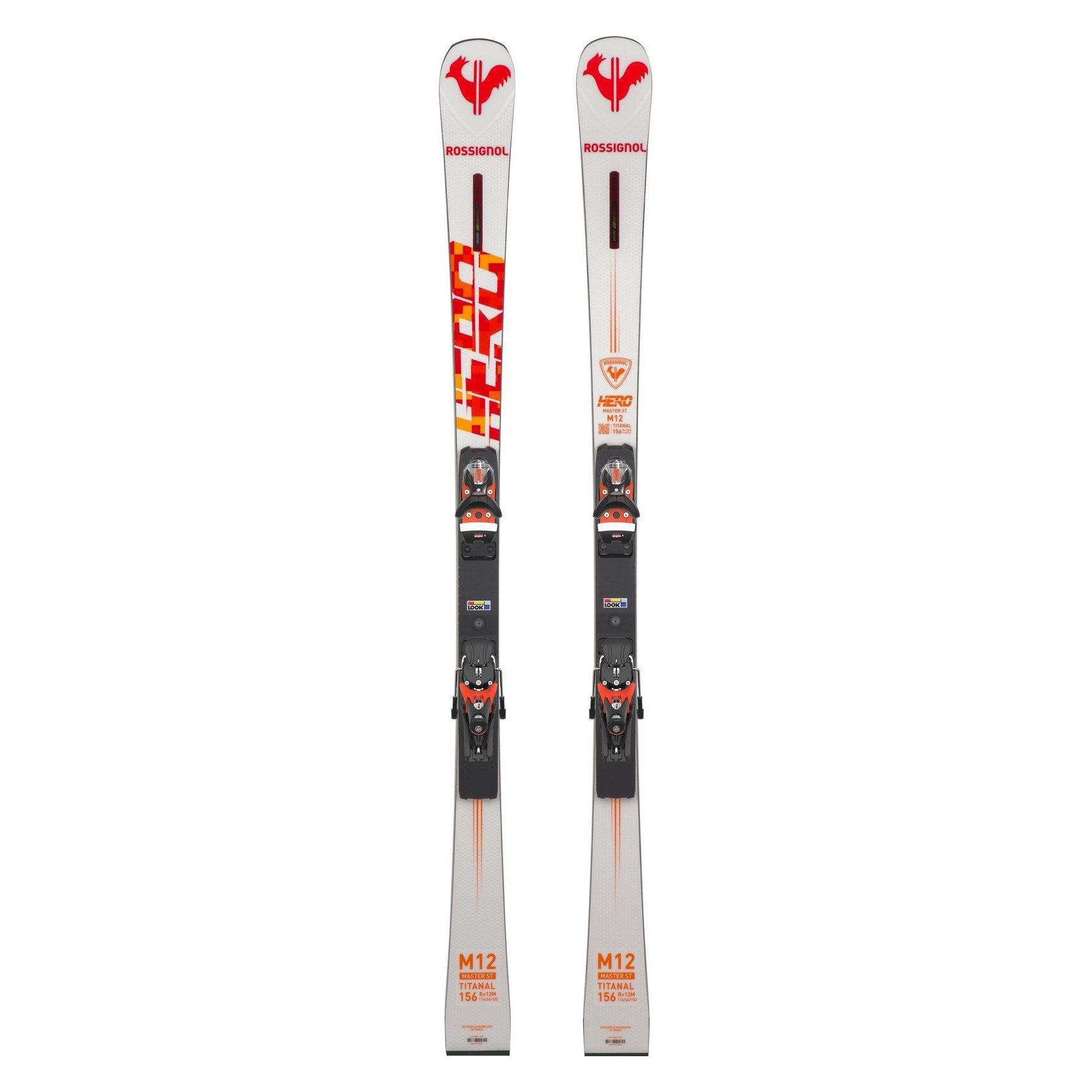 Rossignol HERO MASTER ST (R22) Ski + LOOK SPX12 Rockerace Hot Red Bindungen (150 cm, Mit Bindung) (765679)