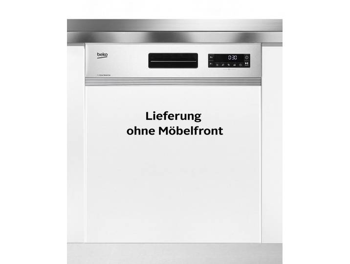 BEKO teilintegrierbarer Geschirrspüler DSN16440X, 14 Maßgedecke, TrayWash – Intensivreinigung für 3 Backbleche in einem Durchgang