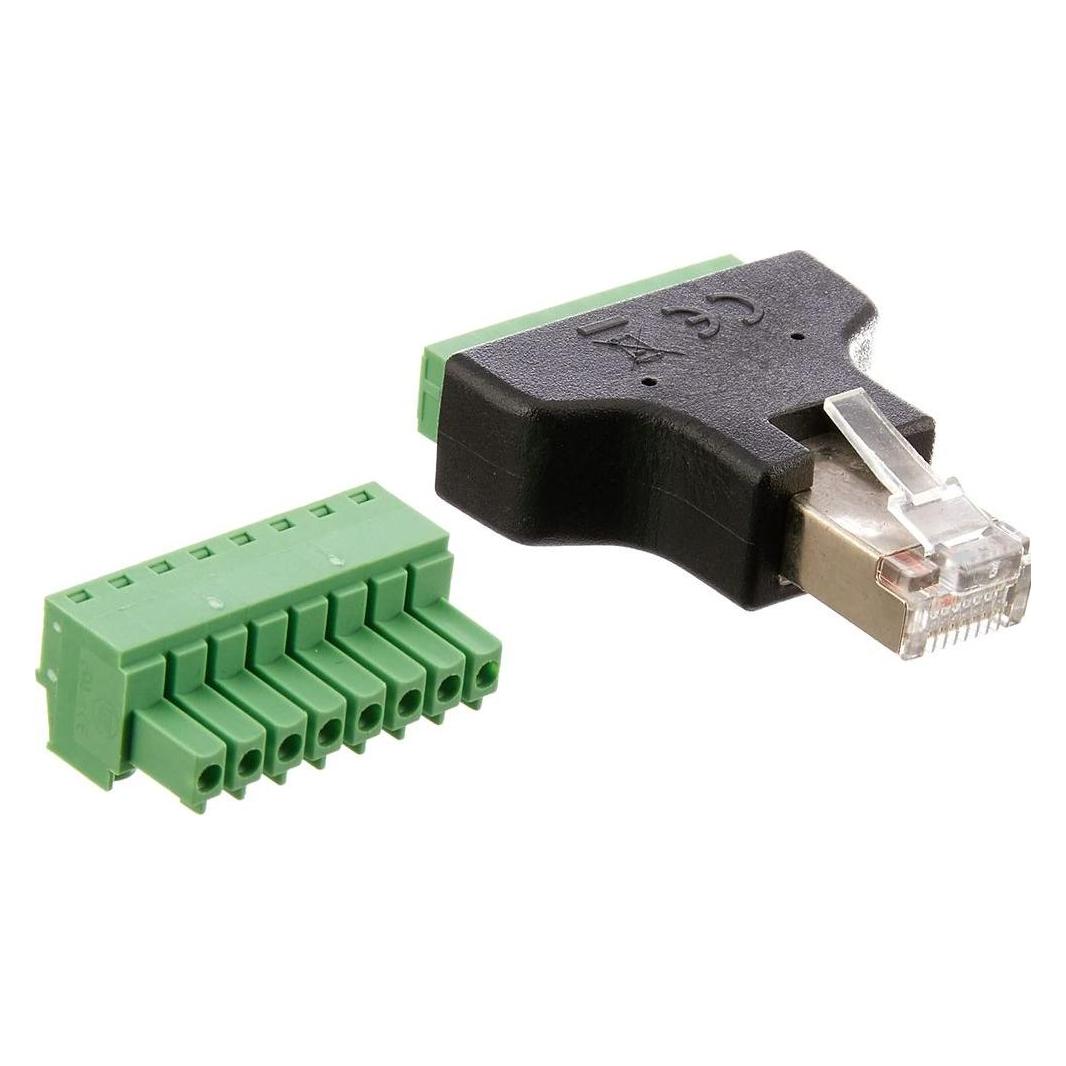 Delock RJ45 Stecker Terminalblock 8Pins (Netzwerk Zubehör) (65389)
