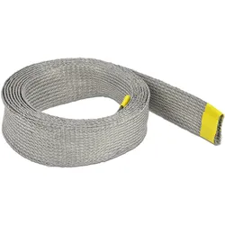 Delock, Kabelschutz + Kabelführung, Kabelschlauch zur EMV Abschirmung 2 m x 25 mm Grau (Kabelschlauch, 200 cm)