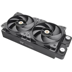 Thermaltake 120mm GT12 PC Cooling Fan TT Premium Edition Black - 1 Pack (120 mm, 1x), PC Lüfter, Schwarz