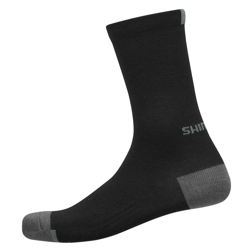 Shimano Performance Wool Socks Black L-XL (45-48) (45 - 48) (ECWSCBWXS11UL0161)