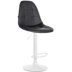 CLP Barhocker Elmore Kunstleder W   Farbe: schwarz, Material Gestell: Metall matt weiss
