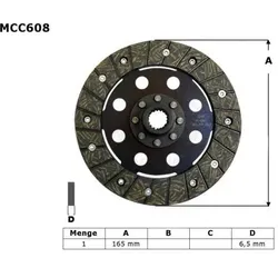 TRW, Motorrad Zubehör, ZF Kupplungsscheibe BMW R 1100 R / S 98-05, 1150 GS / ADV / R / RS / RT 99-06